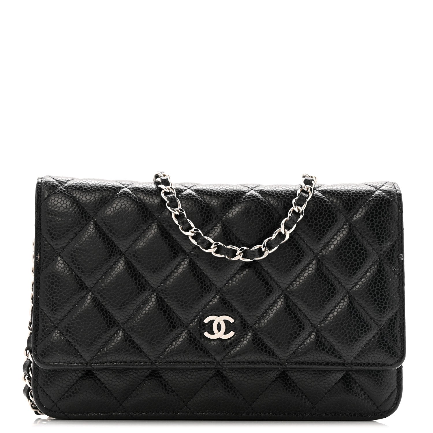Chanel Caviar Quilted Wallet on Chain WOC Black 1 of 15