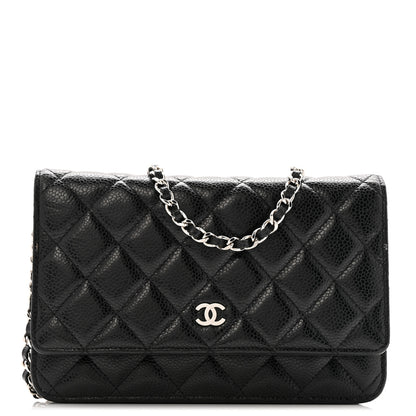 Chanel Caviar Quilted Wallet on Chain WOC Black 1 of 15