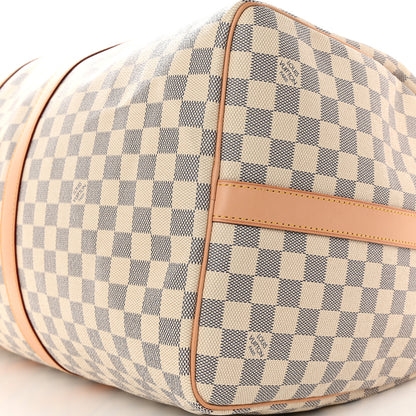 Louis Vuitton Damier Azur Keepall Bandouliere 55 9 of 10