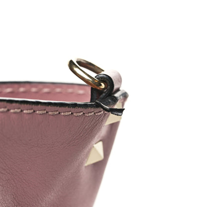 Valentino Garavani Vitello Small Rockstud Tote Lipstick 9 of 11