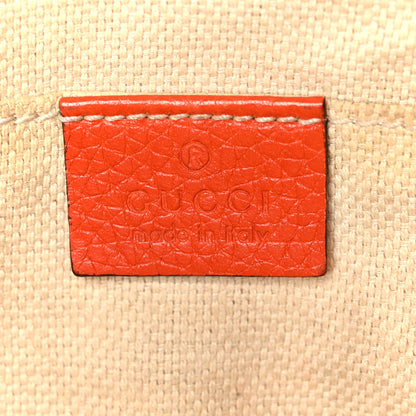 Gucci Pebbled Calfskin Small Soho Disco Bag Sun Orange 6 of 15