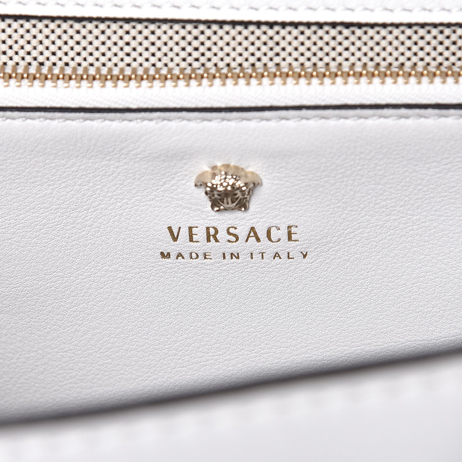 Versace Calfskin Medium Palazzo Empire Bag White 8 of 8