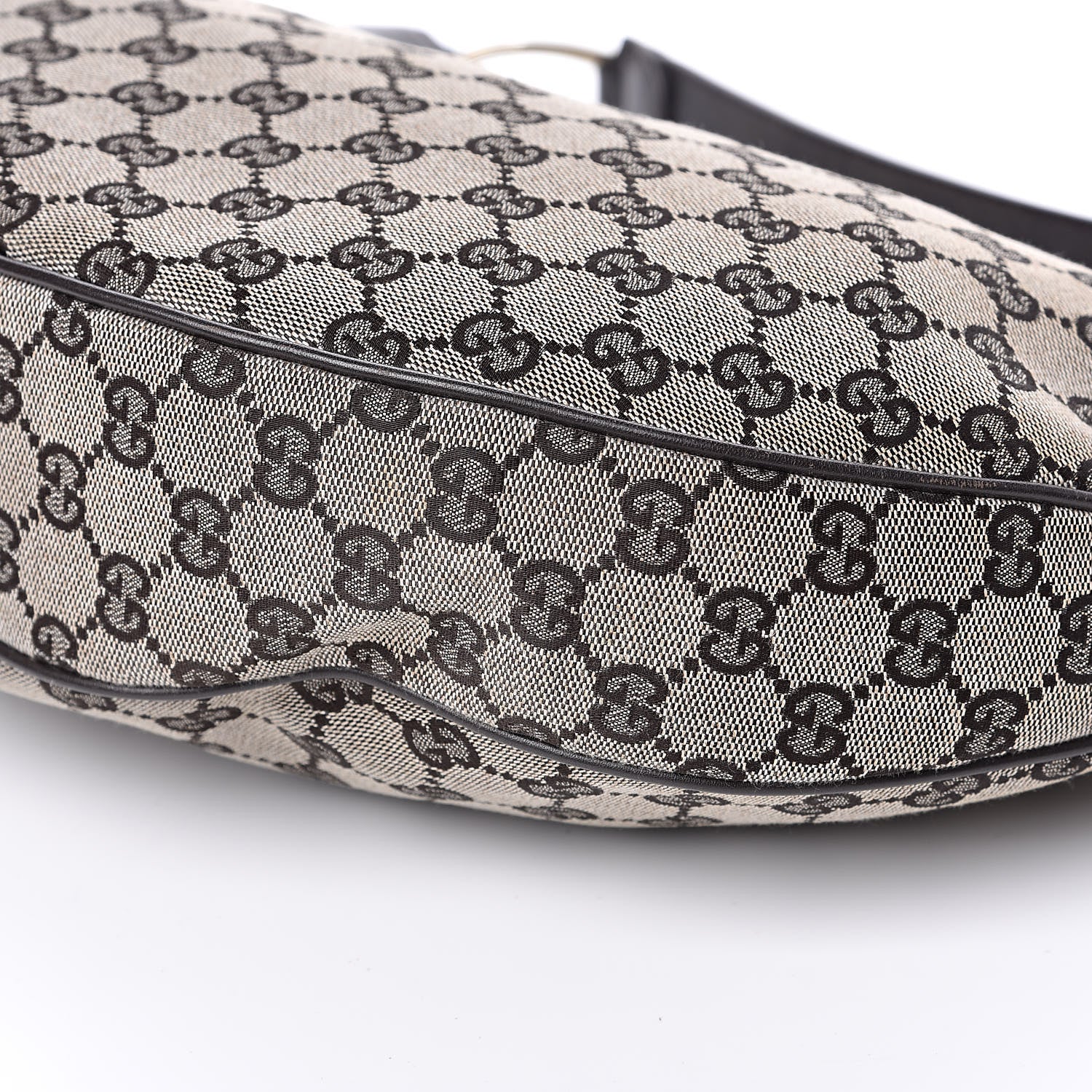 Gucci Monogram Half Moon Hobo Dark Brown 9 of 12