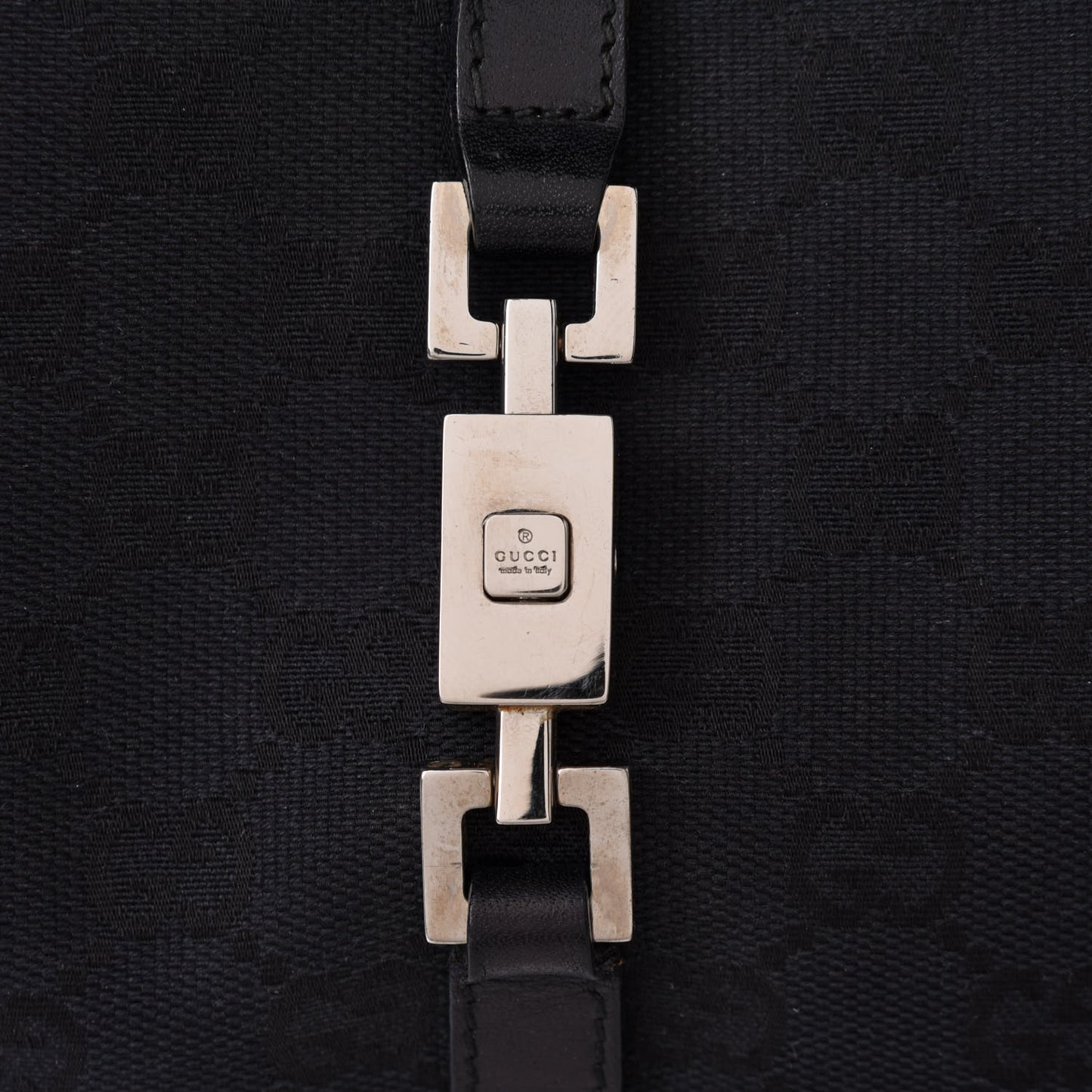 Monogram Bardot Shoulder Bag Black
