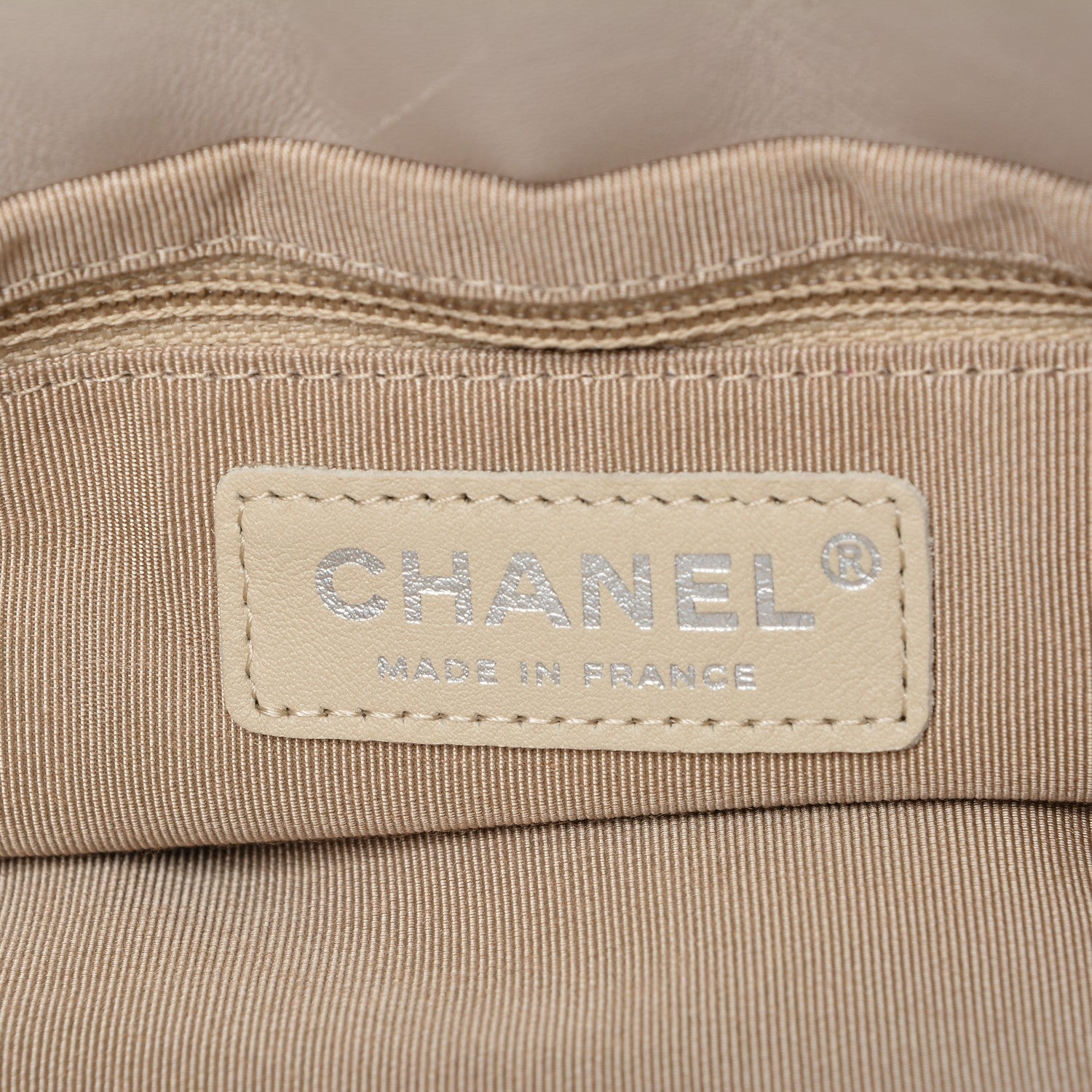 Chanel Calfskin Quilted Large Trianon Messenger Flap Light Beige 6 of 7