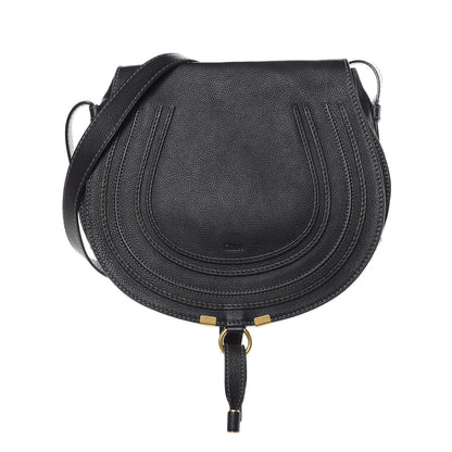 Chloe Calfskin Medium Marcie Round Crossbody Bag Black 1 of 13