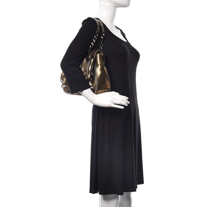 Fendi Patent Calfskin B Bag Gold 2 of 24