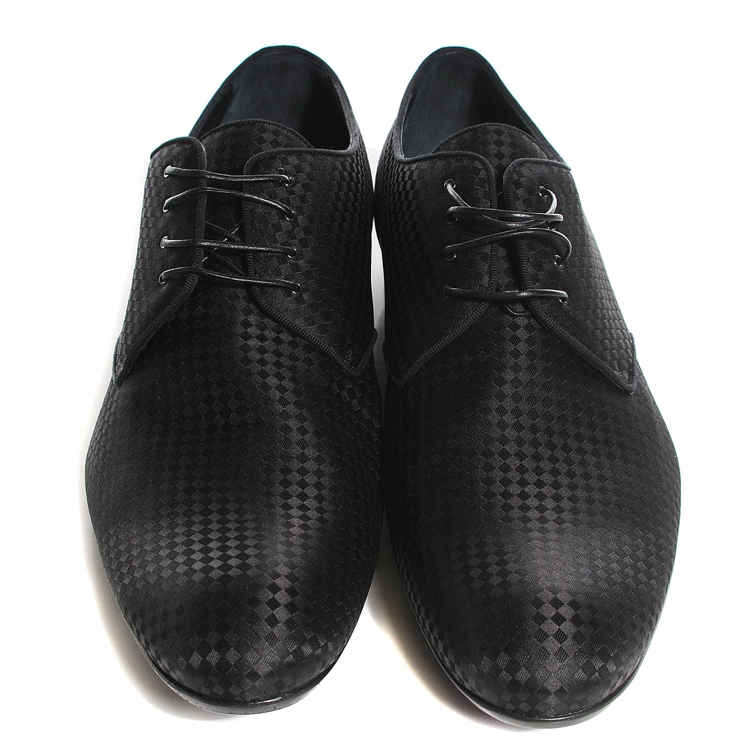 Louis Vuitton Mens Damier Braided Grosgrain Boogie Nights Derby Shoes 11 2 of 8