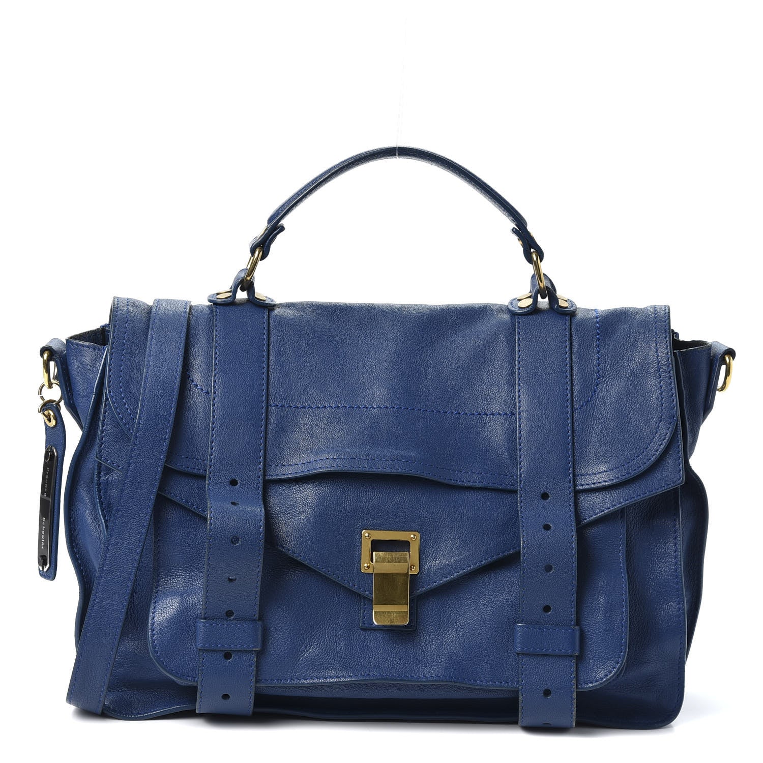 Proenza Schouler Lambskin Medium PS1 Satchel Royal Blue 1 of 10