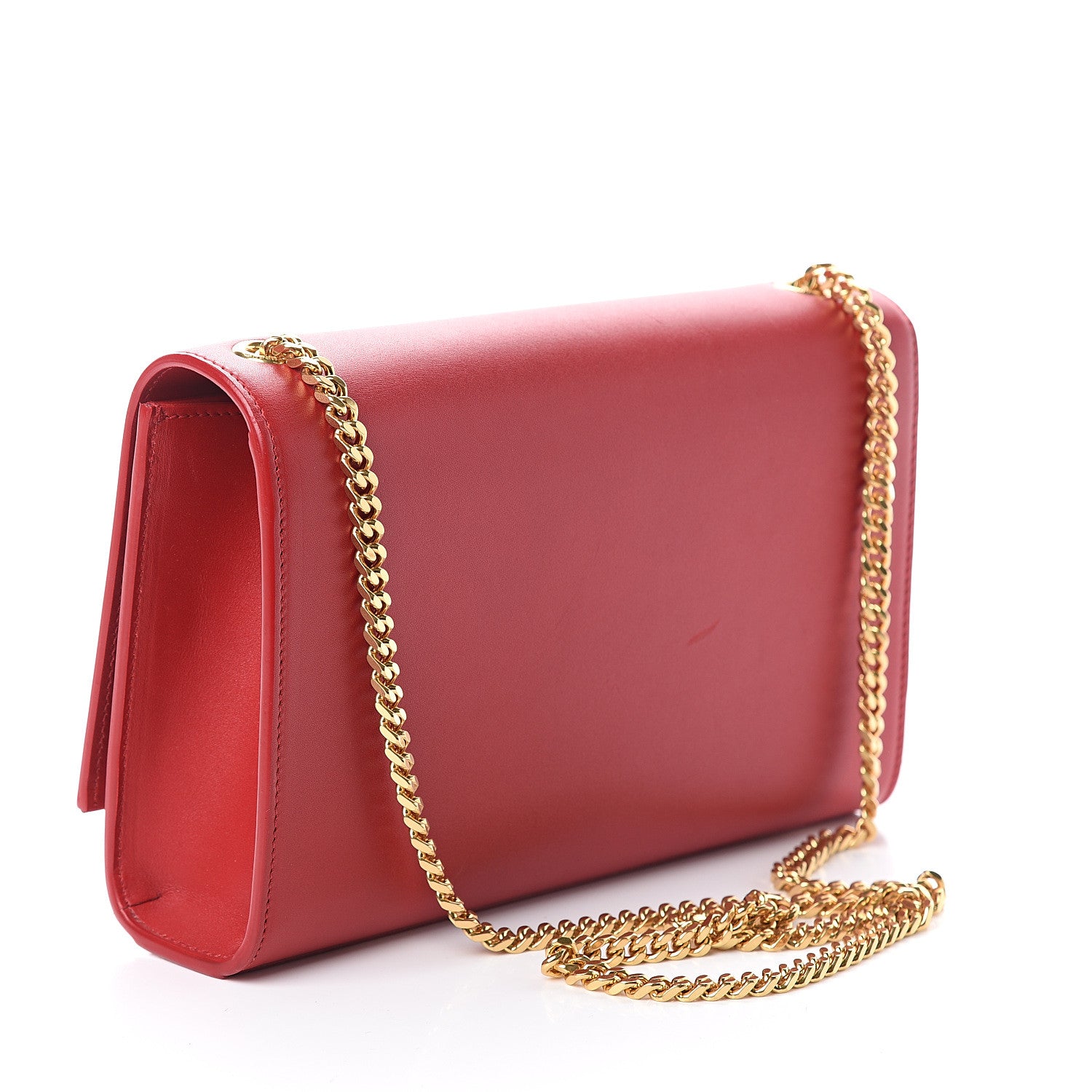 Saint Laurent Smooth Calfskin Medium Classic Monogram Kate Tassel Satchel New Lipstick 2 of 7