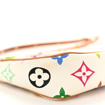 Louis Vuitton Monogram Multicolor Pochette Accessories White 9 of 11