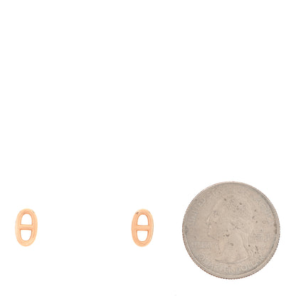 Hermes 18K Rose Gold TPM Farandole Stud Earrings 2 of 5