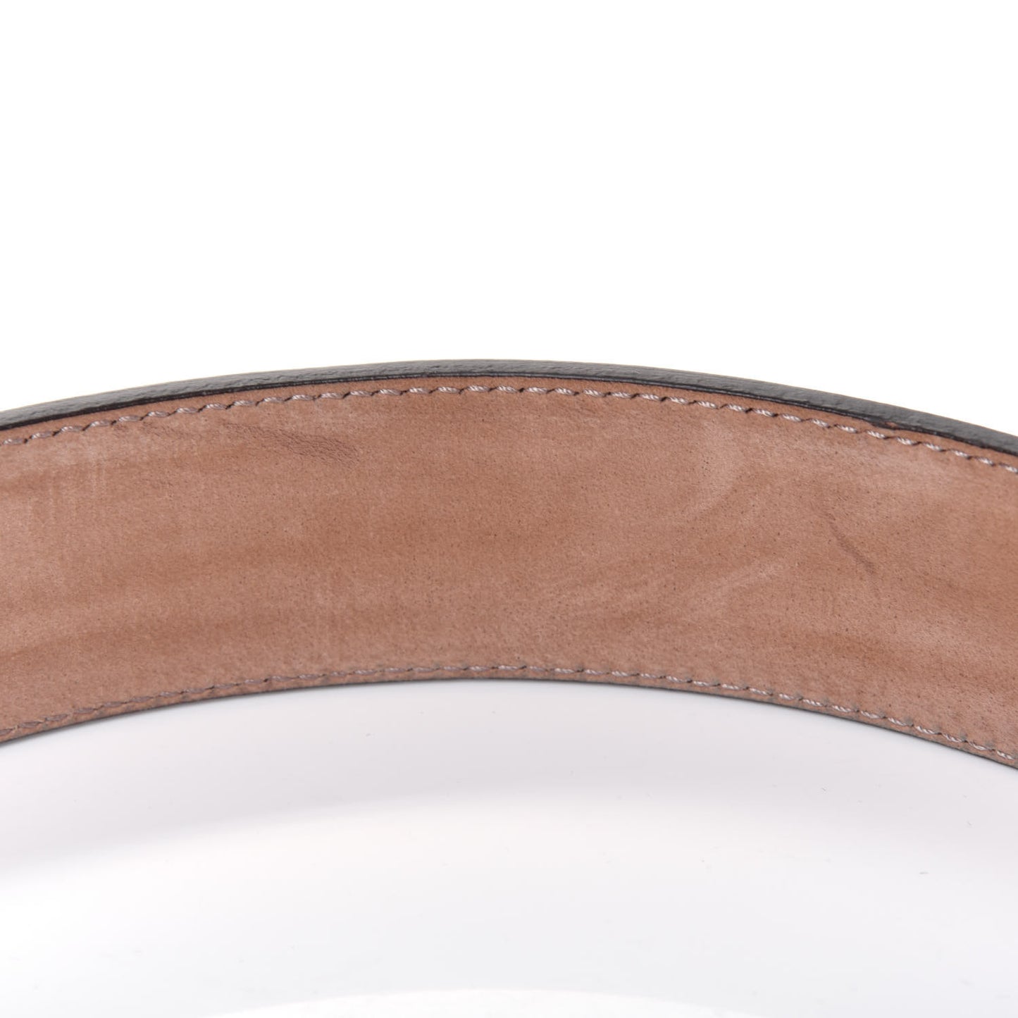 Calfskin Web Interlocking G Belt 105 42 Dark Brown