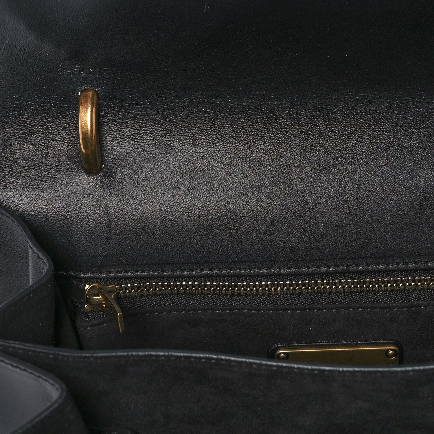 Salvatore Ferragamo Calfskin Whipstitch Kamelia Shoulder Bag Black 14 of 14
