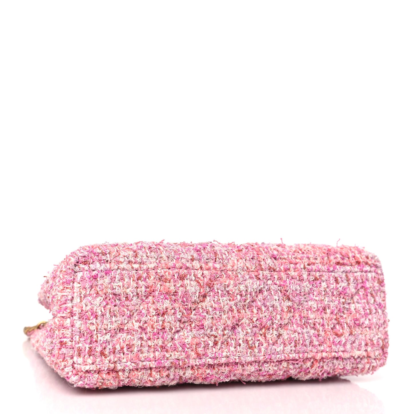 Tweed Quilted Nano Kelly Shopper Pink