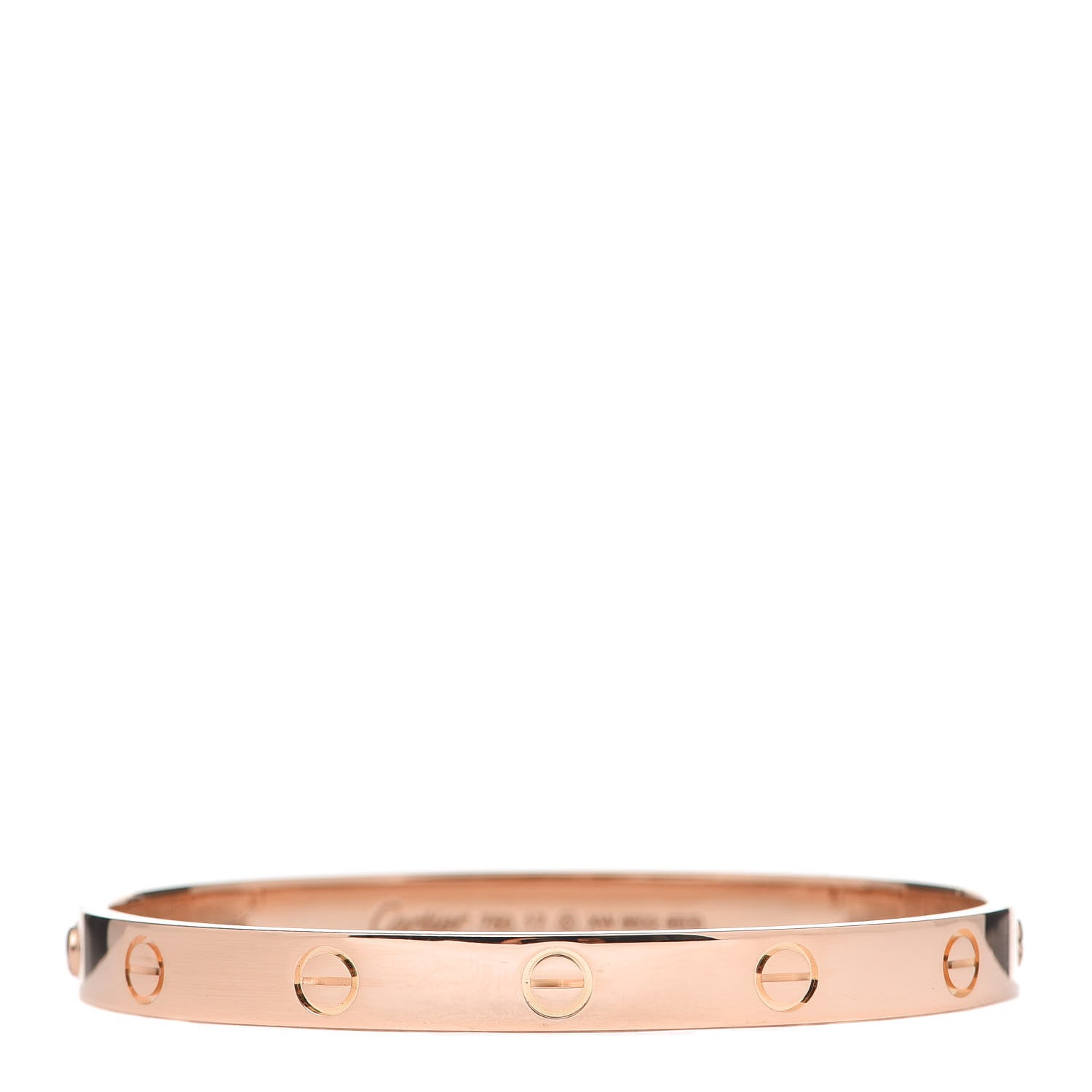 Cartier 18K Pink Gold LOVE Bracelet 17 1 of 5