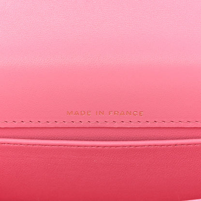 Chanel Lambskin Quilted Flap Phone Holder With Chain Pink 7 of 12
