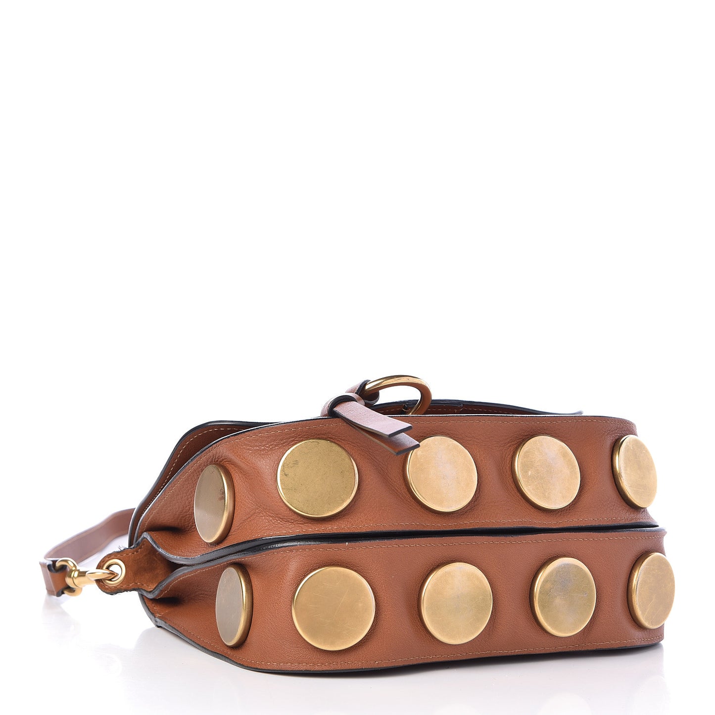 Smooth Calfskin Kurtis Shoulder Bag Caramel