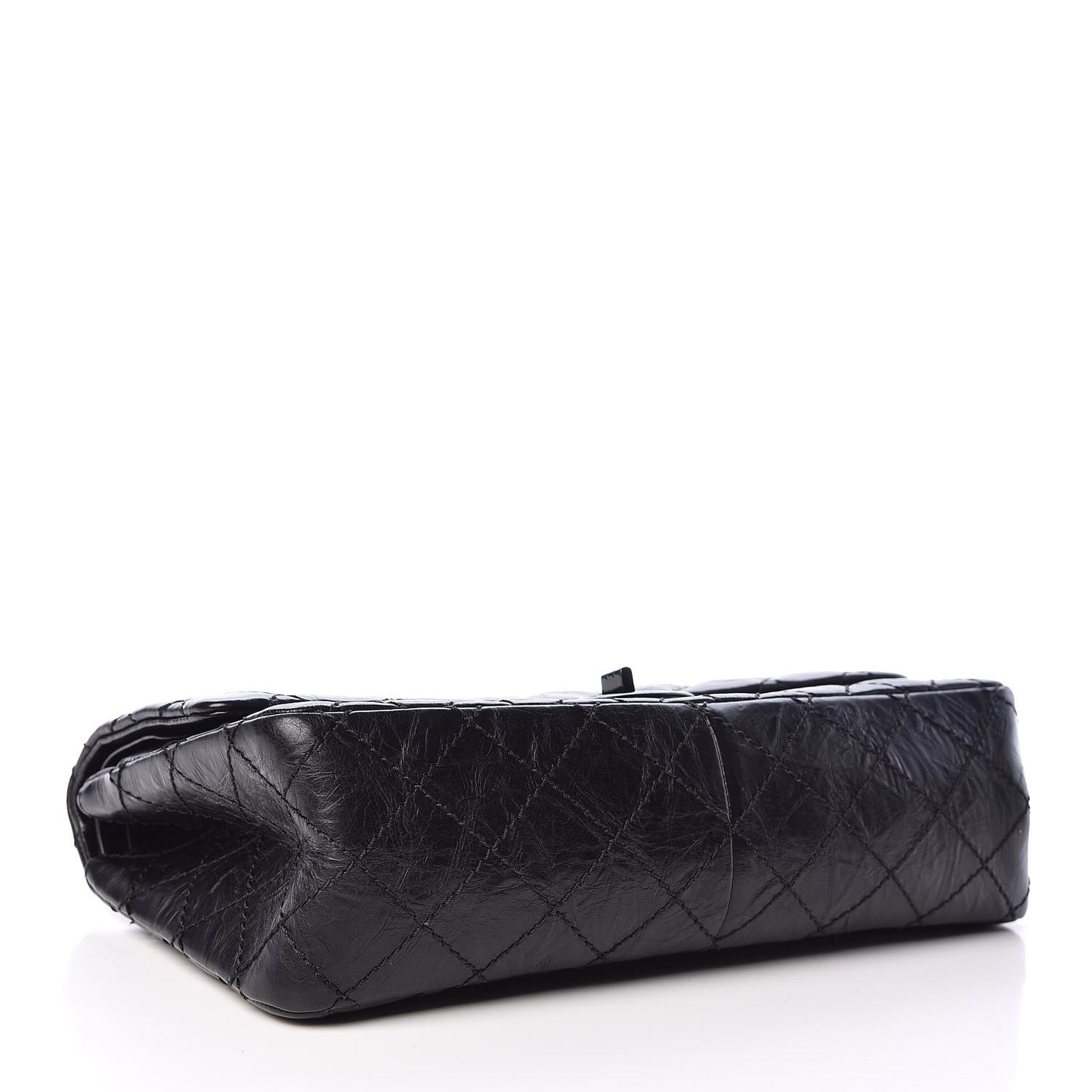 Aged Calfskin Quilted 2.55 Reissue 226 Flap So Black