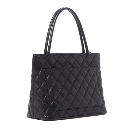 Chanel Caviar Quilted Medallion Tote Black 3 of 10