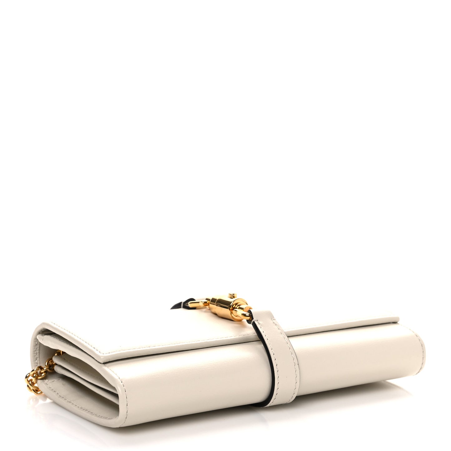 Calfskin Jackie 1961 Chain Wallet Mystic White