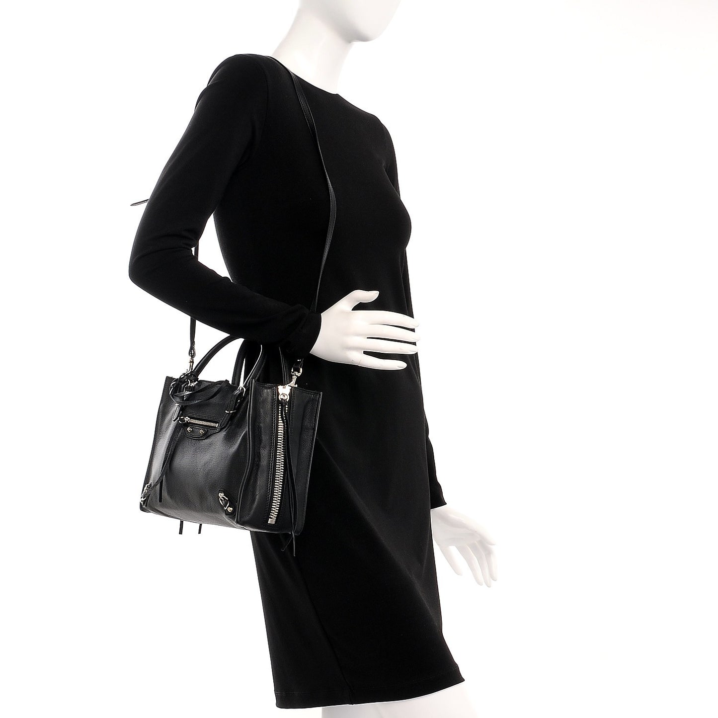 Veau Papier A6 Zip Around Tote Black