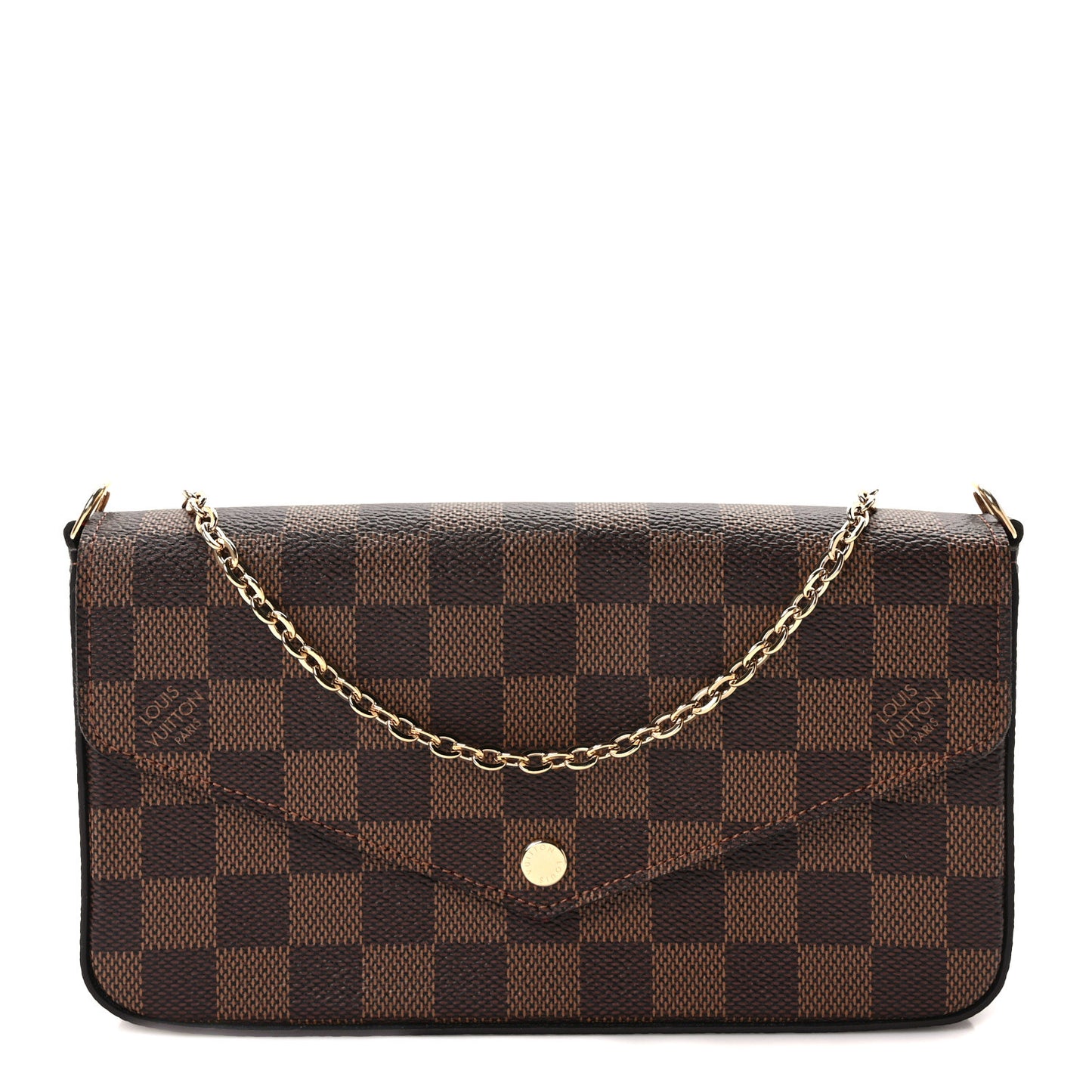 Damier Ebene Pochette Felicie Chain Wallet