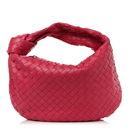 Bottega Veneta Nappa Intrecciato Teen Jodie Hobo Cranberry 1 of 8