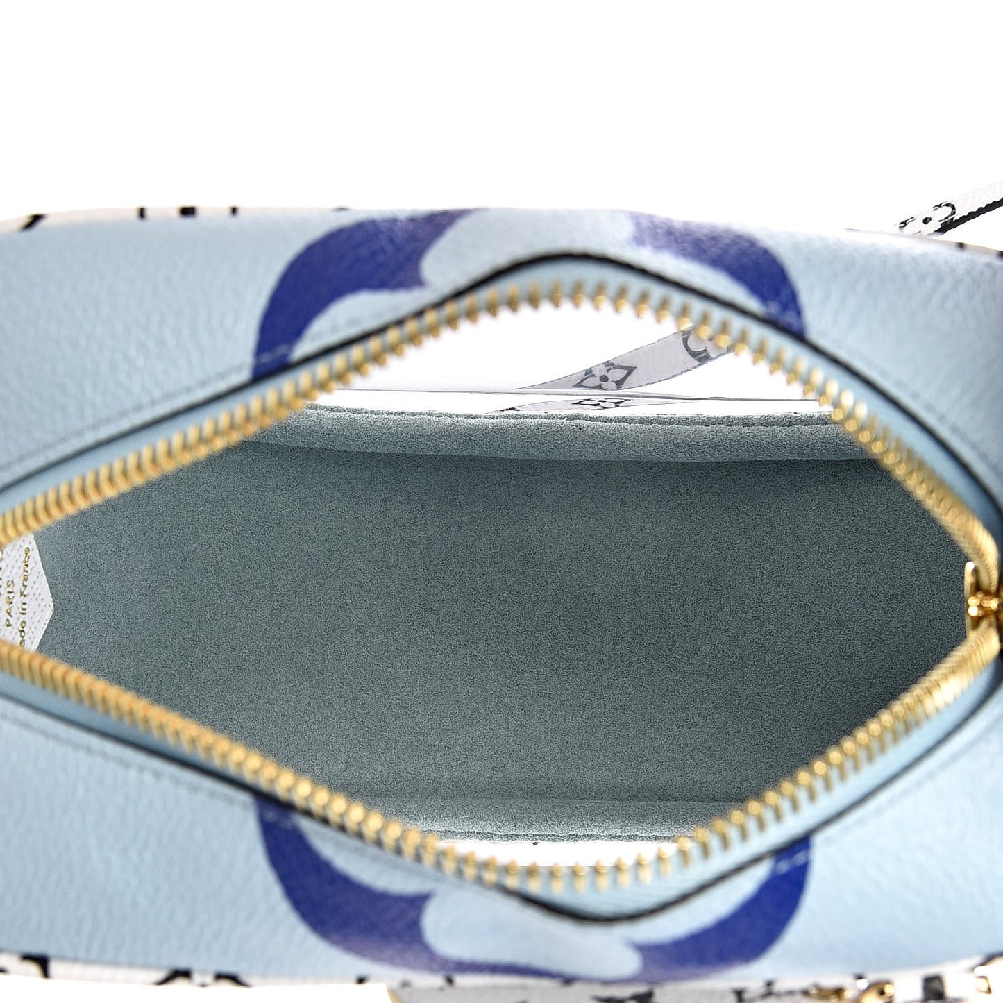 Monogram Giant Hawaii Beach Pouch Blue