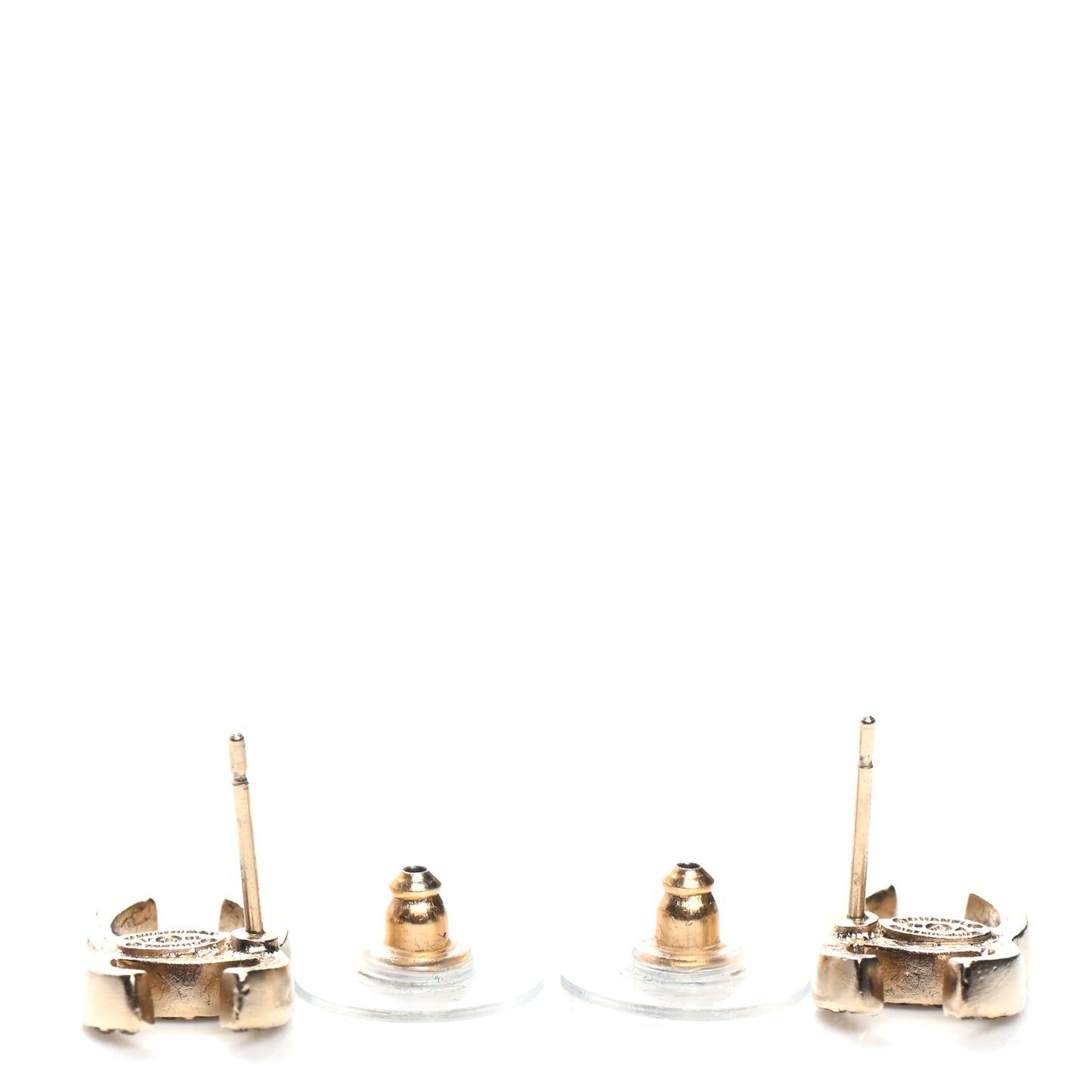 Crystal CC Earrings Gold