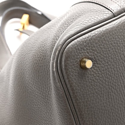 Hermes Taurillon Clemence Picotin Lock 22 MM Etain 9 of 12