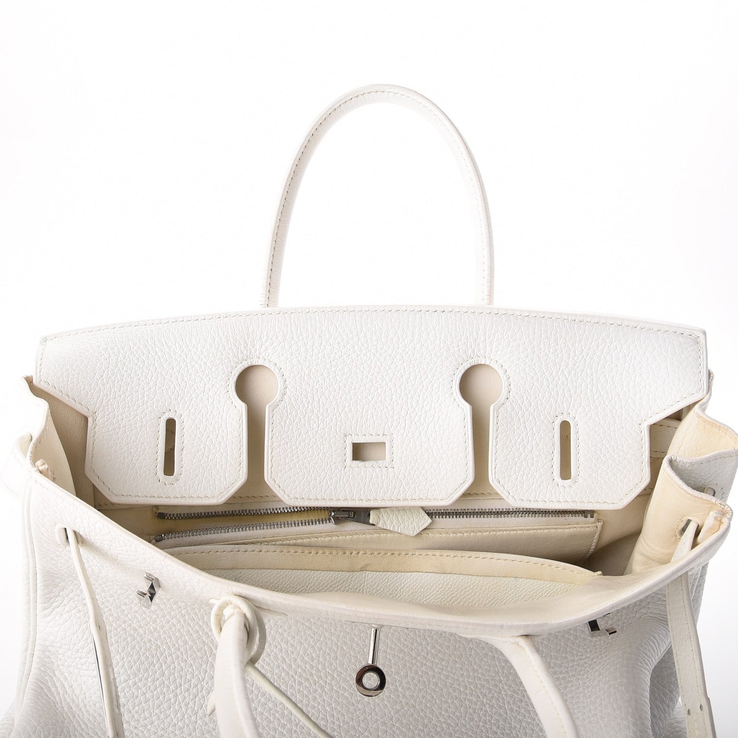 Taurillon Clemence Birkin 30 White