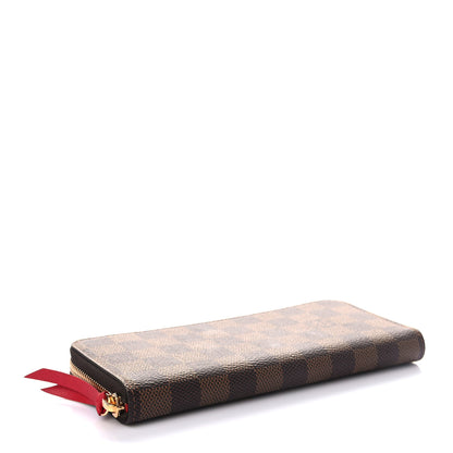 Louis Vuitton Damier Ebene Clemence Wallet Cherry 4 of 6