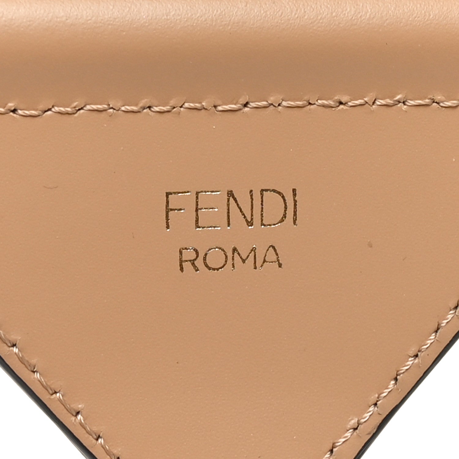 Fendi Ribbon Vitello King FF 1974 Adjustable Strap You Poudre Cuoio Miele Scuro 3 of 4