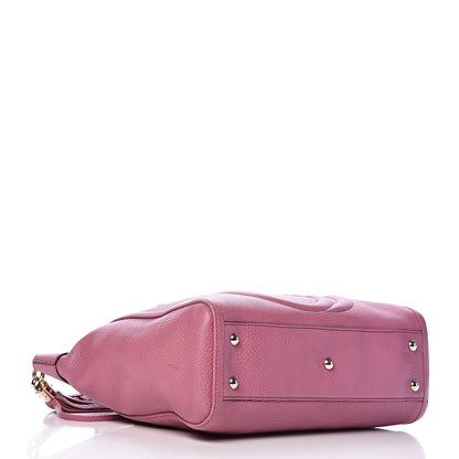 Gucci Pebbled Calfskin Small Soho Top Handle Bag Fresia Rose 4 of 11