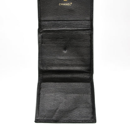 Chanel Goatskin Compact CC Flap Wallet Black 6 of 9