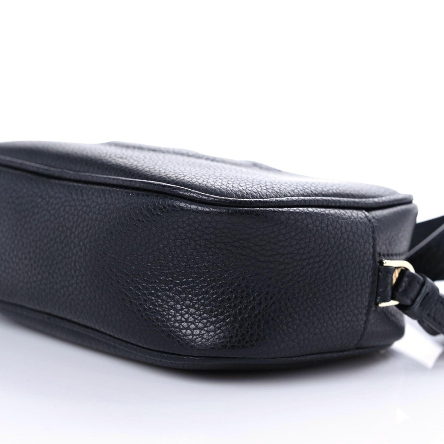 Calfskin City Goncho Crossbody Camera Bag Black