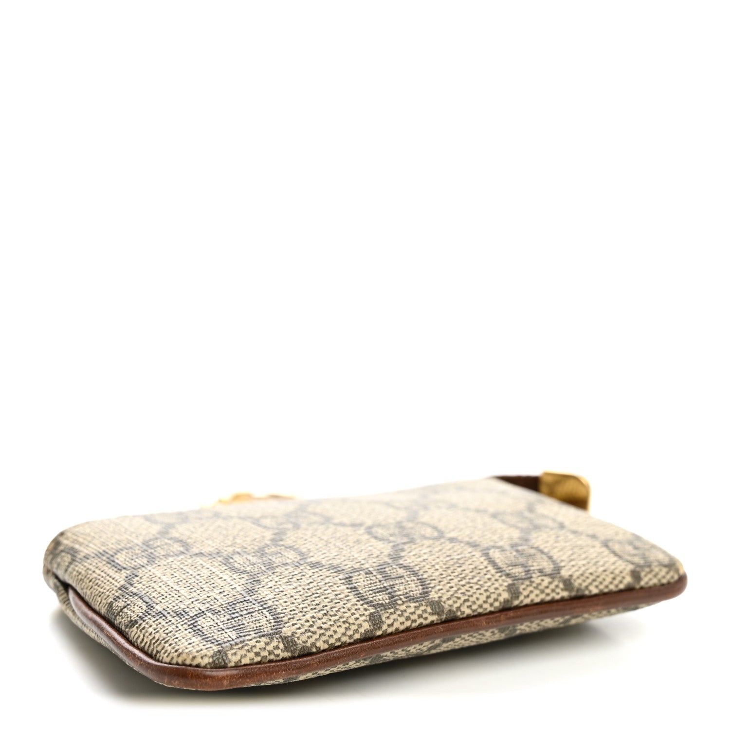 Gucci GG Supreme Monogram Key Case Beige Ebony Cuir 4 of 9