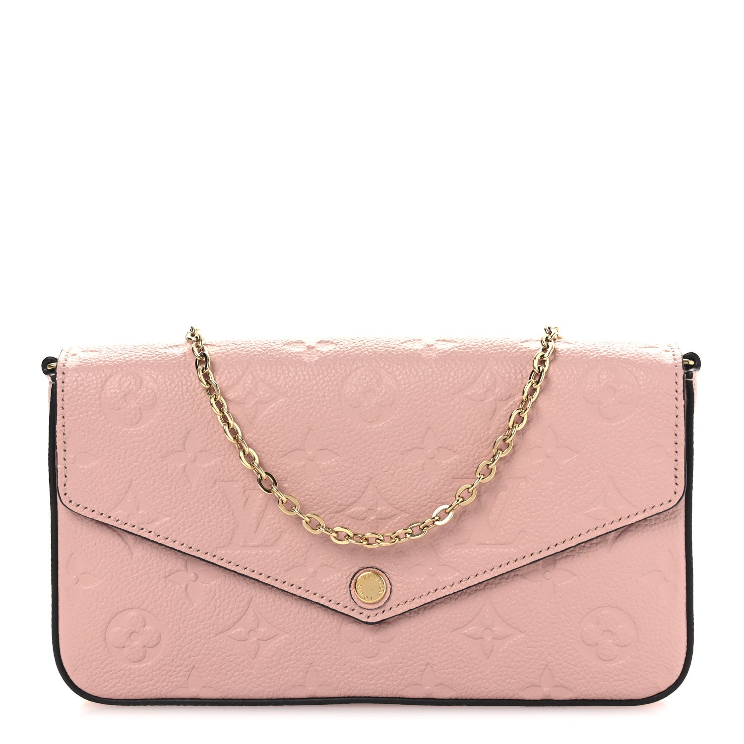 Louis Vuitton Empreinte Pochette Felicie Chain Wallet Rose Poudre 1 of 10