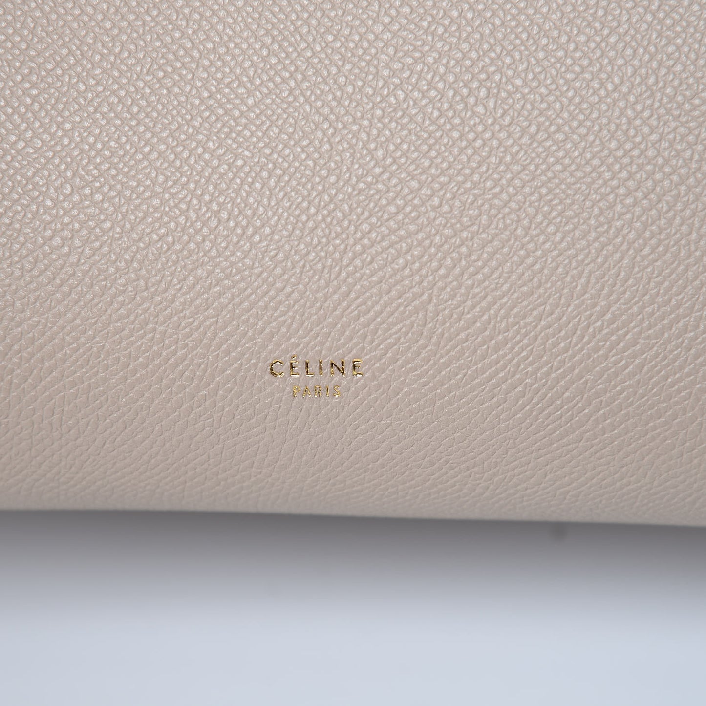 Drummed Calfskin Mini Belt Bag Light Taupe