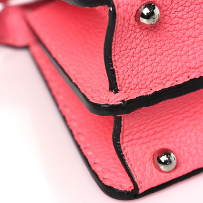 Fendi Cuoio Roma Sellerissima Nappa Sintetica Tape Stitch Small Peekaboo I SEE U Satchel Pink Dalia 13 of 13