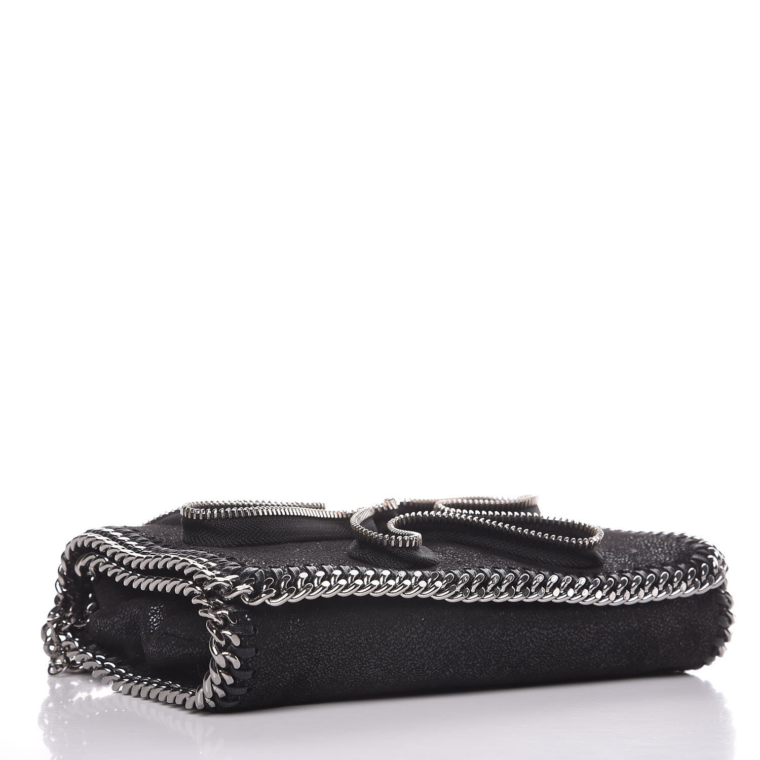 Stella McCartney Shaggy Deer Falabella Zipper Crossbody Bag Black 4 of 10