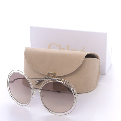 Chloe Metal Oversized Round Carlina Oversized Round Sunglasses CE114S Gold 7 of 7