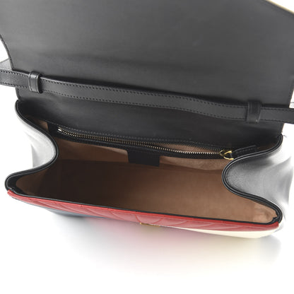 Gucci Calfskin Bamboo Trapuntata Queen Margaret Top Handle Bag Blue Agata Hibiscus Red Mystic White Sugar Pink 10 of 22