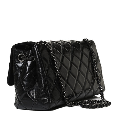 Chanel Glazed Calfskin Quilted Coco Soft Flap Black 3 of 10