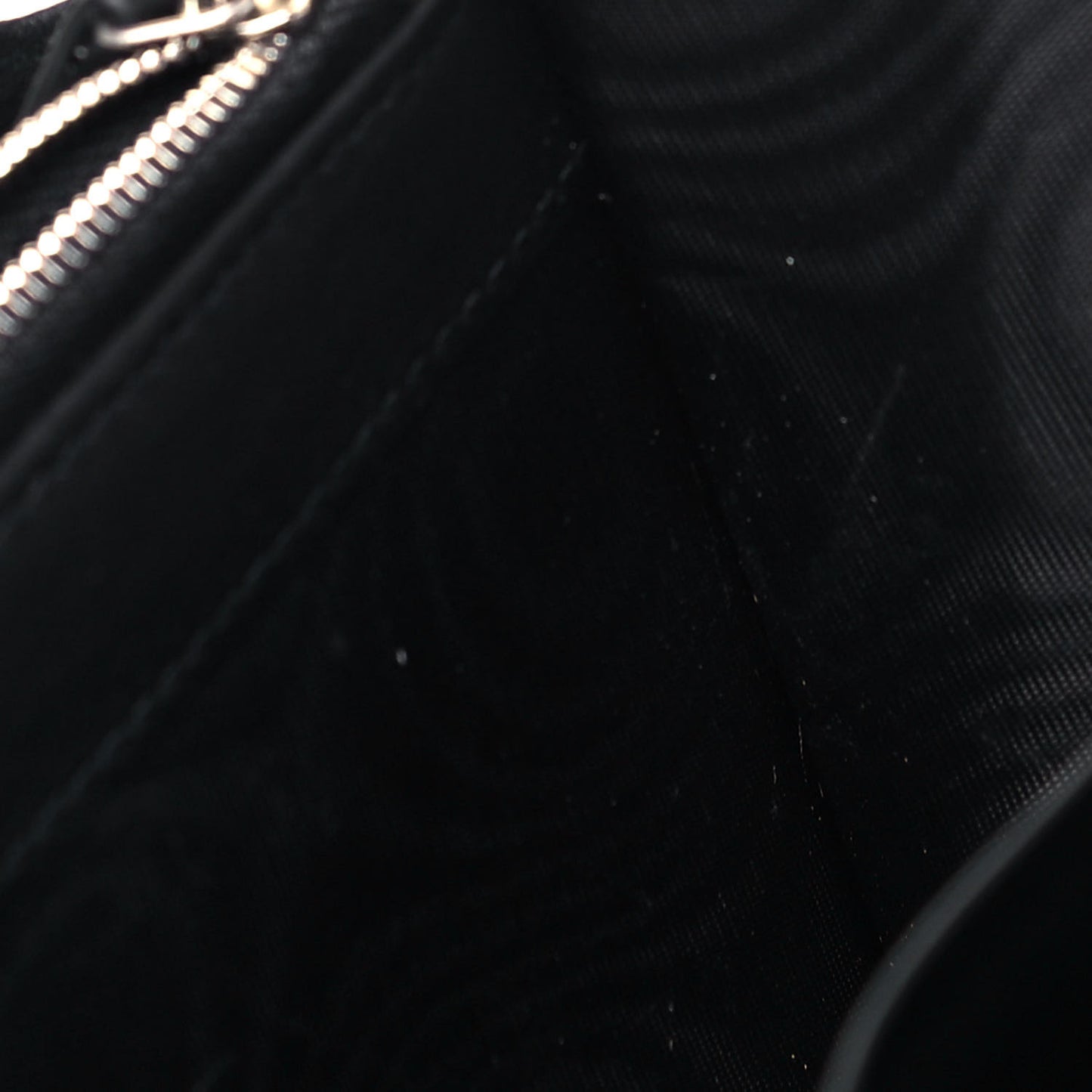 Velvet GG Monogram Mini Dionysus Chain Wallet Black