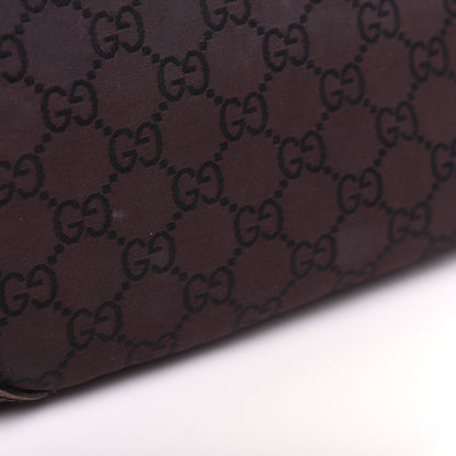 Gucci Nylon Monogram Signature Hobo Shoulder Bag Dark Brown 19 of 24