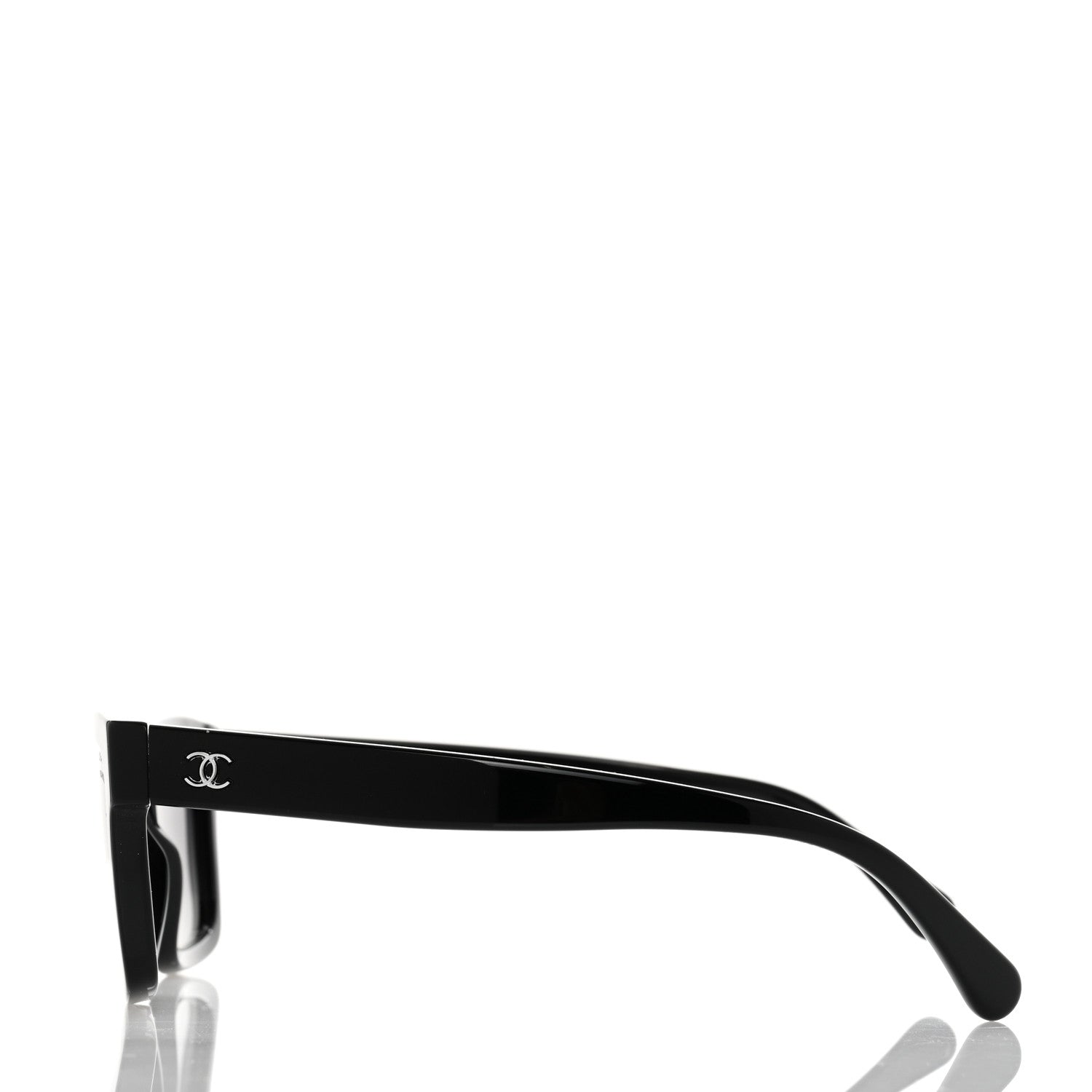 Chanel Acetate Polarized Square Sunglasses 5417 Black 3 of 10