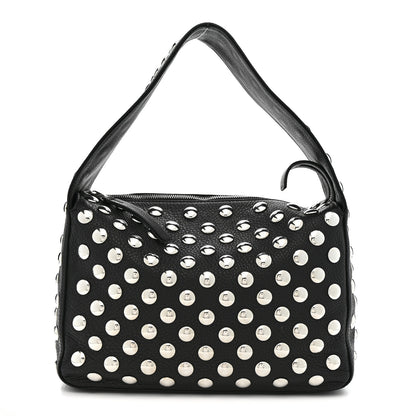 Khaite Pebbled Sport Calfskin Studded Elena Black 1 of 9