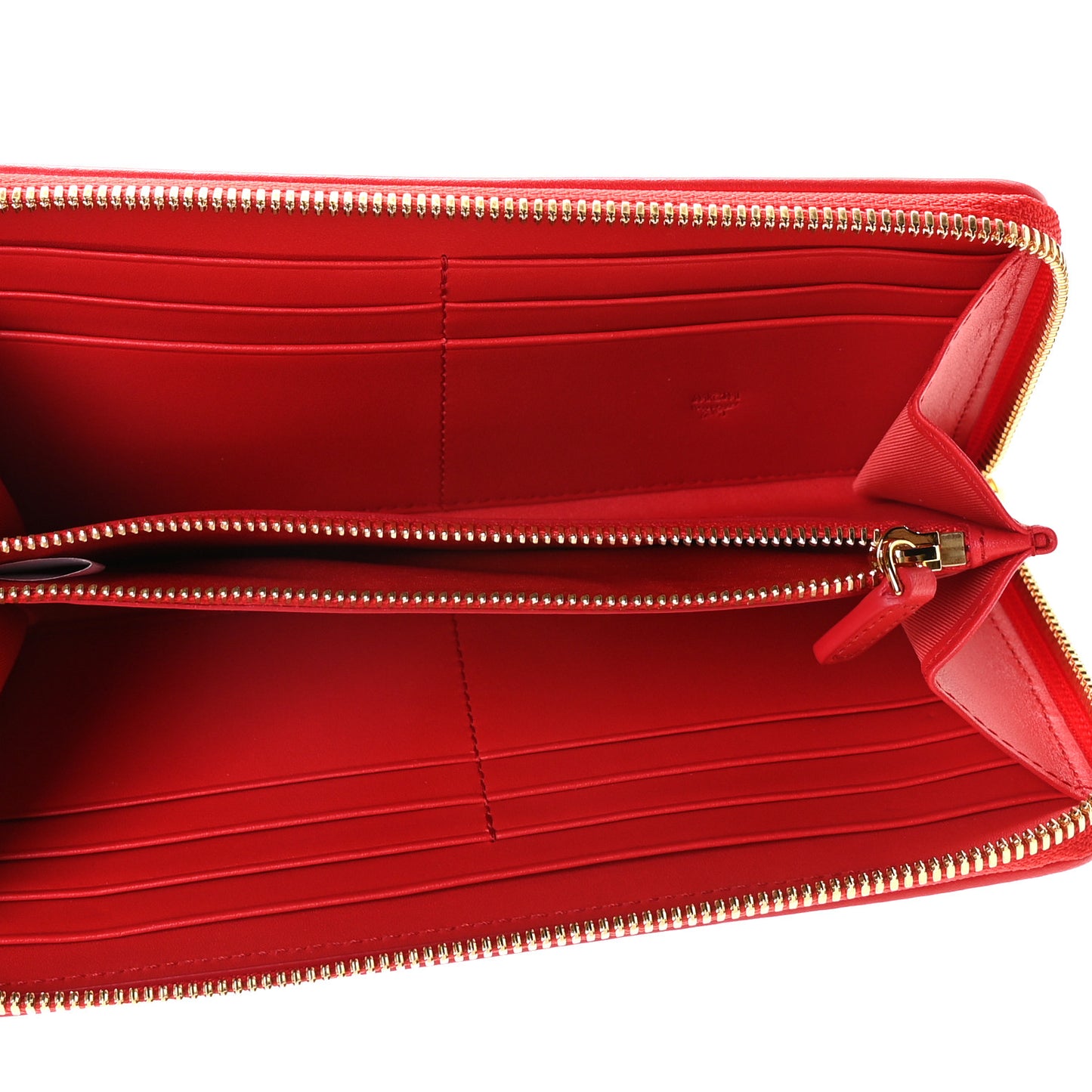 Skyoptic Visetos Zip Around Wallet Cognac Red